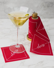 Gold Cocktail Napkin Roll